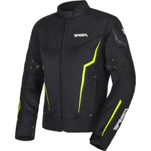 RSA Bolt Black-White-Fluo Yellow motorcykeljakke til kvinder