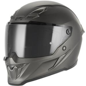 NOX Exclusive Goliath fullface motorcykelhjelm, mat titanium