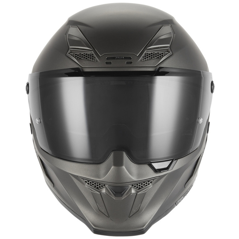 NOX Exclusive Goliath fullface motorcykelhjelm, mat titanium