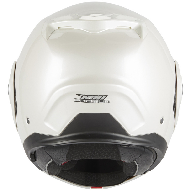 Flip-up motorcykelhjelm NOX PREMIUM Spinner hvid