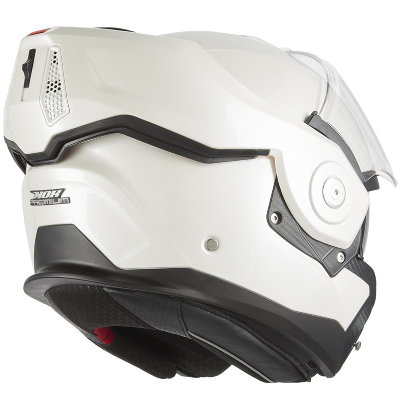 Flip-up motorcykelhjelm NOX PREMIUM Spinner hvid