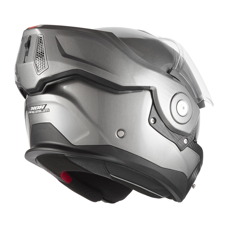 NOX PREMIUM Spinner flip-up motorcykelhjelm, mat titanium