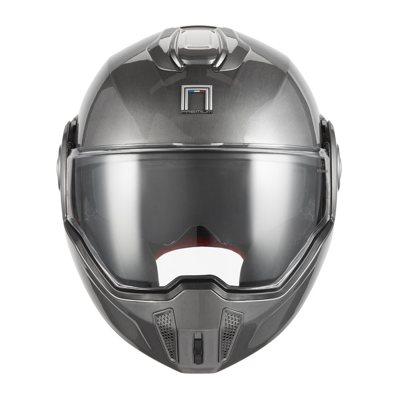 NOX PREMIUM Spinner flip-up motorcykelhjelm, mat titanium