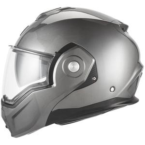 NOX PREMIUM Spinner flip-up motorcykelhjelm, mat titanium