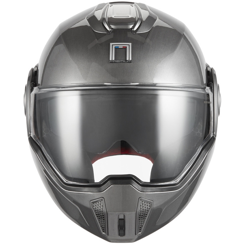 NOX PREMIUM Spinner flip-up motorcykelhjelm, mat titanium