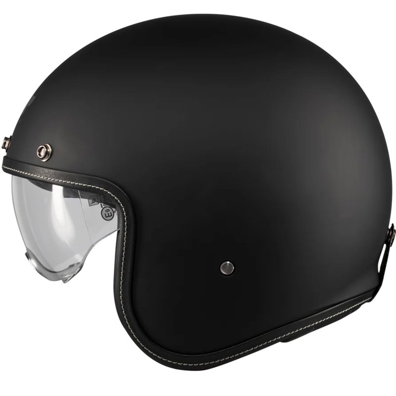 Åben motorcykelhjelm MT Lemans 2 SV S Pure A1 matsort