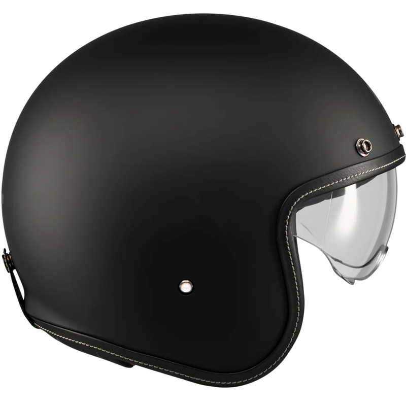 Åben motorcykelhjelm MT Lemans 2 SV S Pure A1 matsort