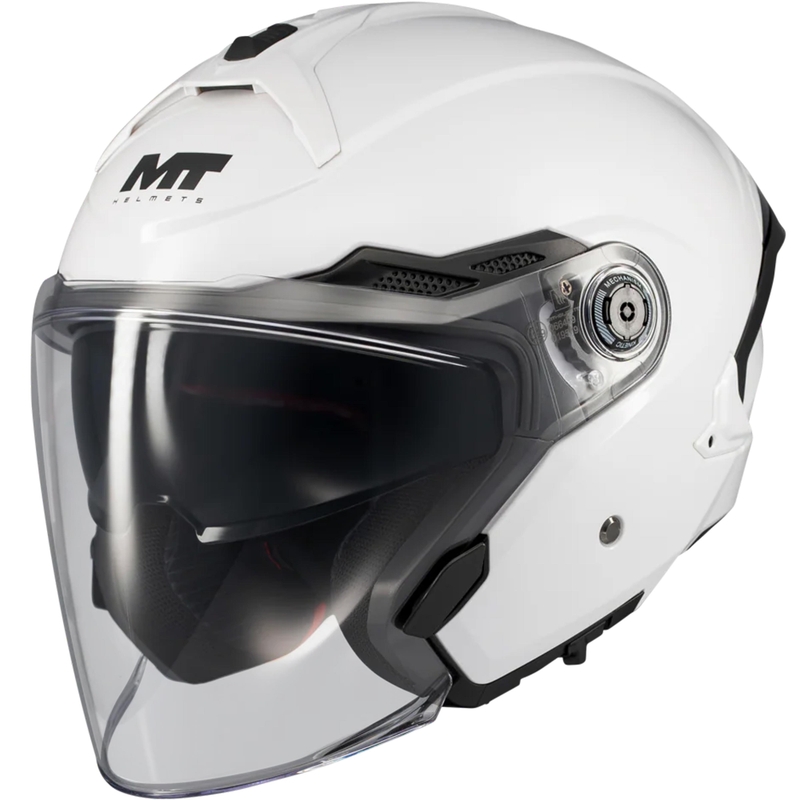 Åben motorcykelhjelm MT Cosmo SV Pure A0 hvid