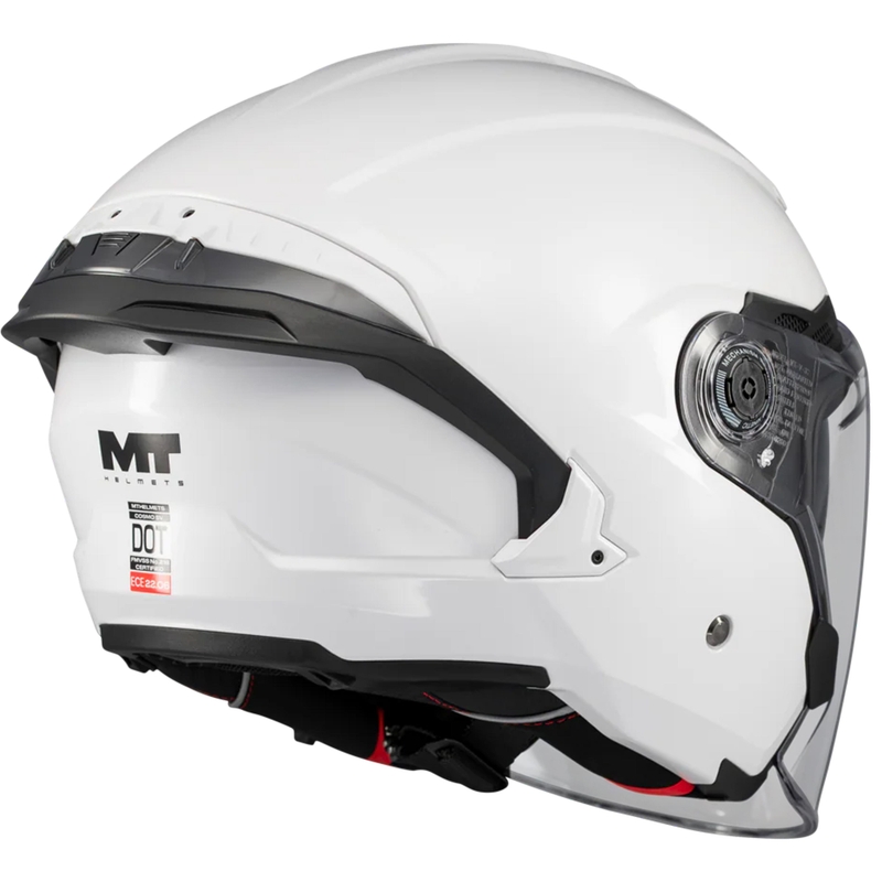 Åben motorcykelhjelm MT Cosmo SV Pure A0 hvid