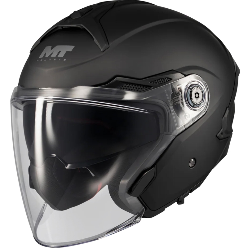 Åben motorcykelhjelm MT Cosmo SV Pure A1 matsort