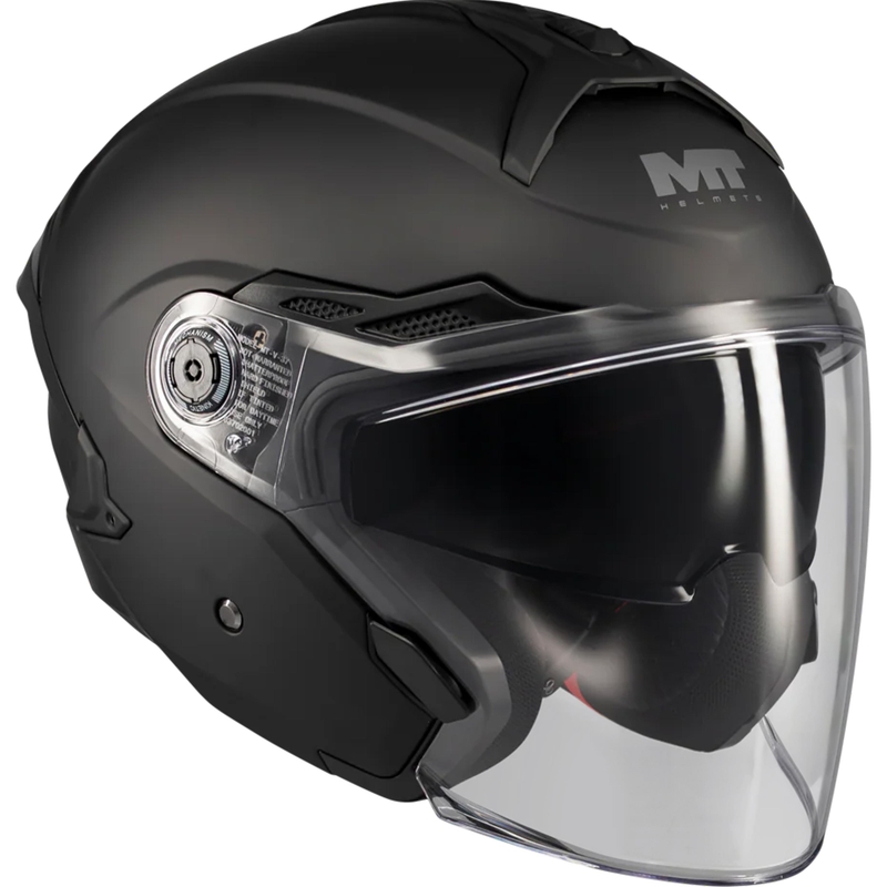 Åben motorcykelhjelm MT Cosmo SV Pure A1 matsort