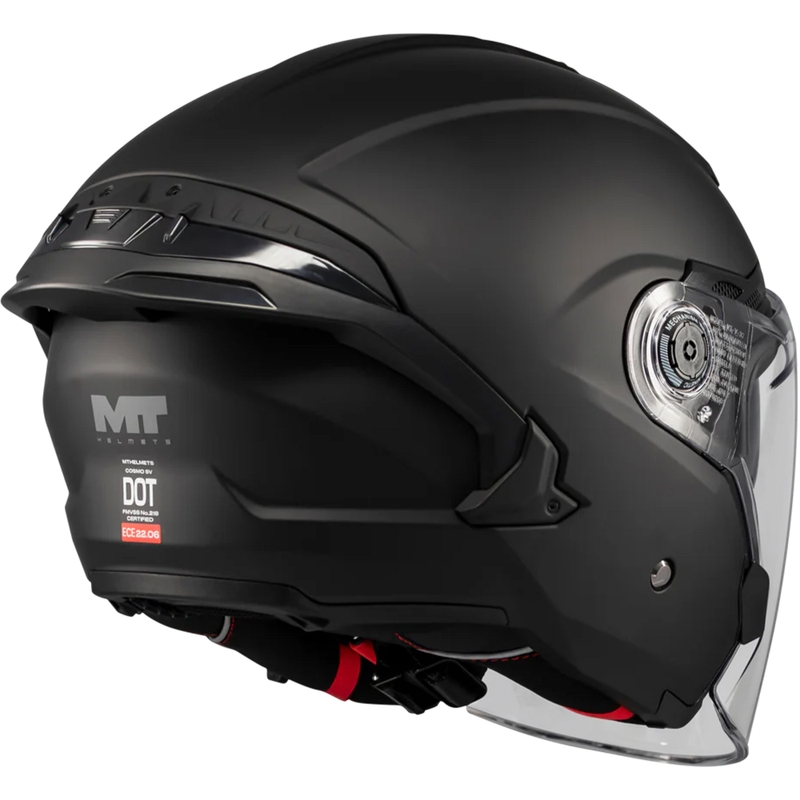 Åben motorcykelhjelm MT Cosmo SV Pure A1 matsort
