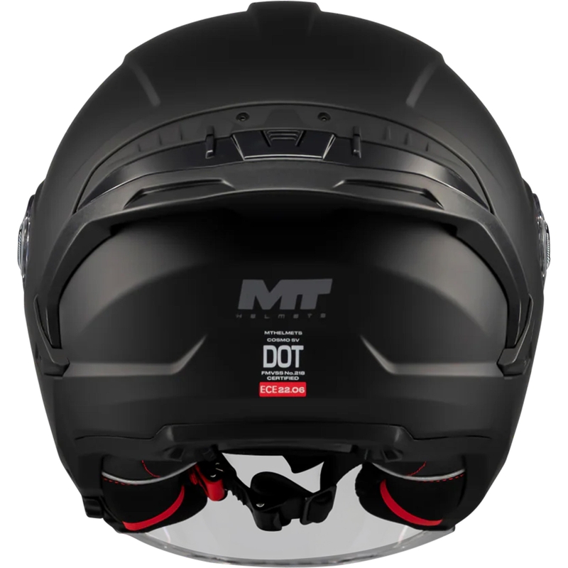 Åben motorcykelhjelm MT Cosmo SV Pure A1 matsort