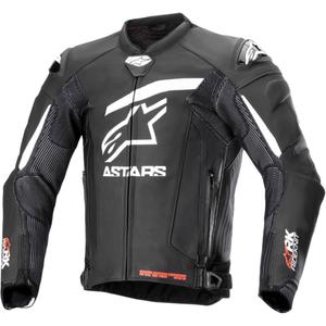 Alpinestars GP Plus R 4 Rideknit motorcykeljakke i sort og hvidt læder