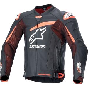 Alpinestars GP Plus R 4 Rideknit Black-Fluo Red-White motorcykeljakke i læder