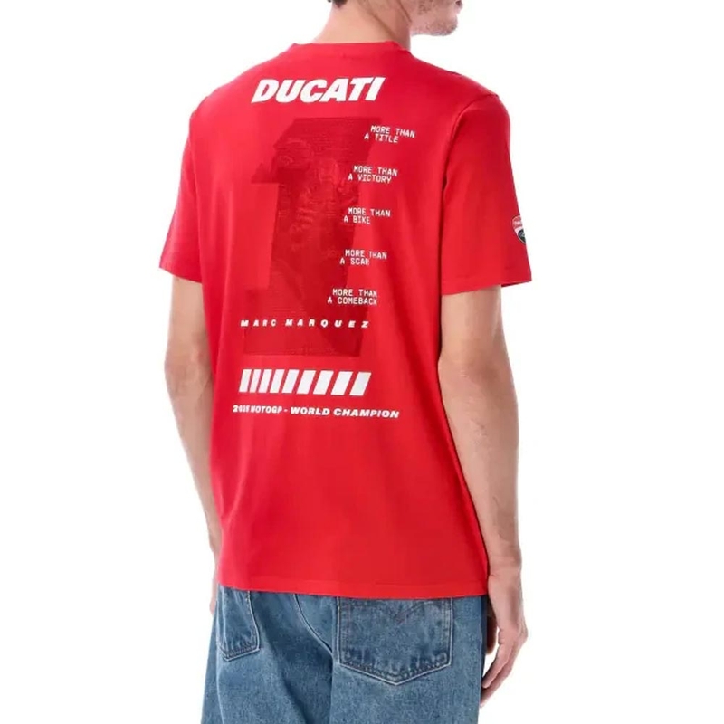 T-shirt Ducati Marc Marquez MM93 Verdensmester rød