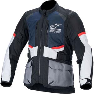 Alpinestars Andes Drystar motorcykeljakke mørkeblå-sort-lysegrå