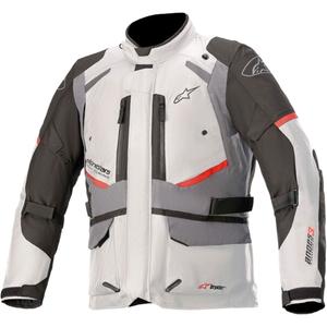 Alpinestars Andes Drystar grå-sort-rød motorcykeljakke