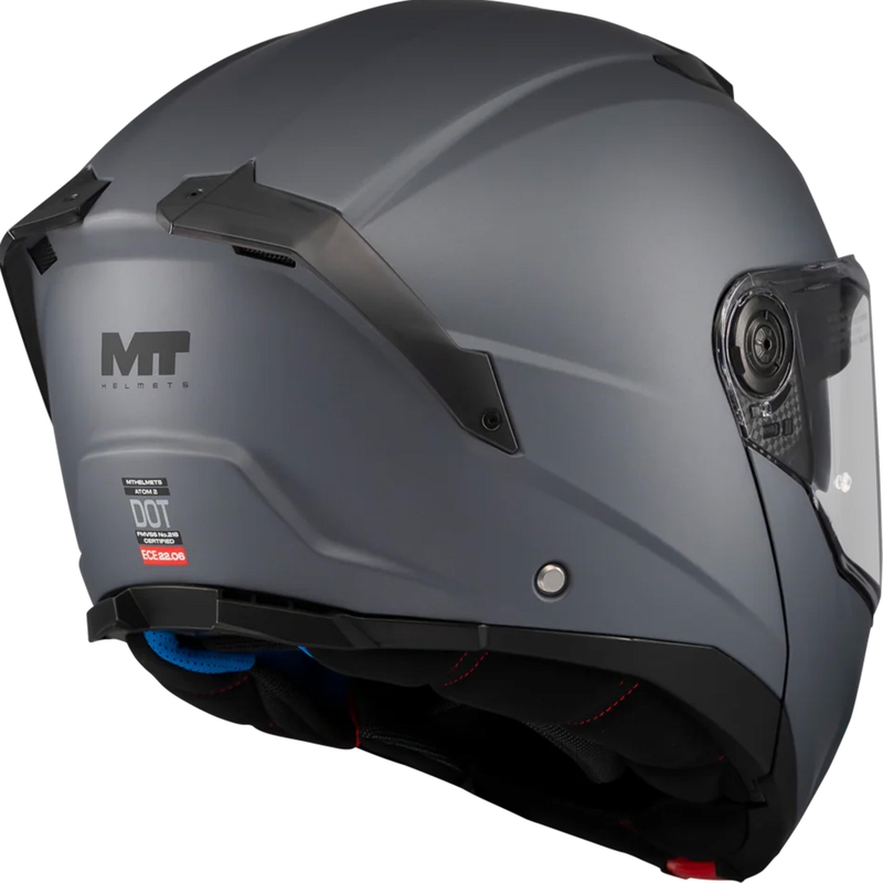 Flip-up motorcykelhjelm MT Atom 2 SV Pure A2 matgrå