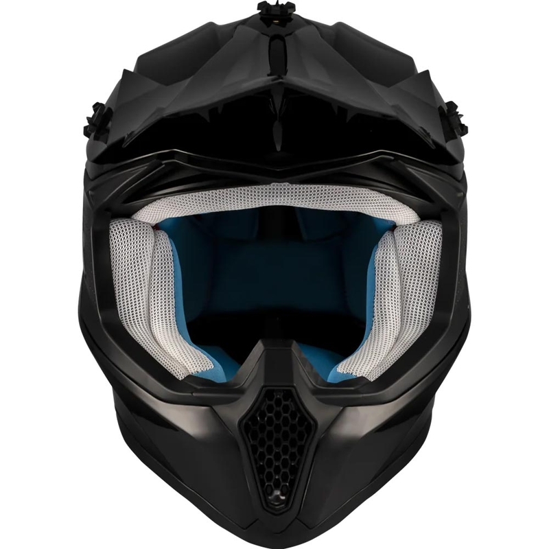 Motocross hjelm MT Falcon S Pure A1 mat sort