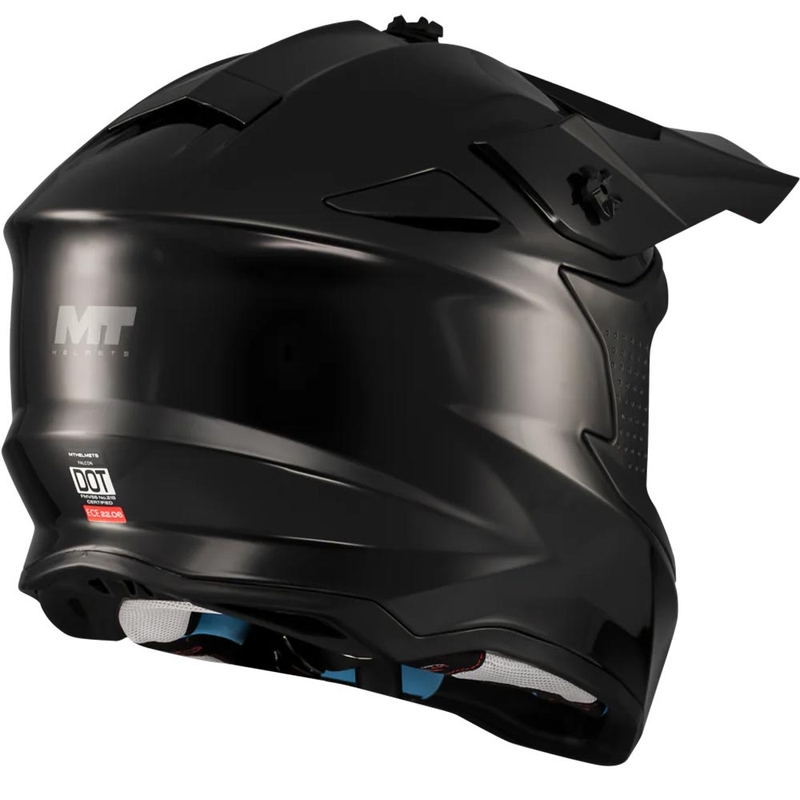 Motocross hjelm MT Falcon S Pure A1 mat sort