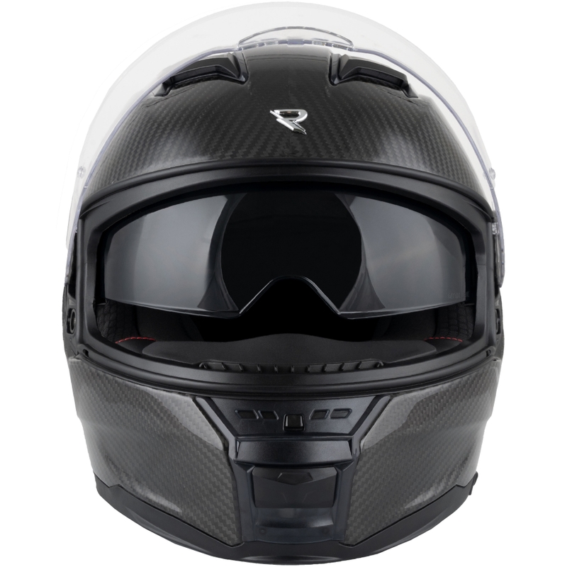 Street Racer Titan Carbon fullface motorcykelhjelm sort - II. kvalitet