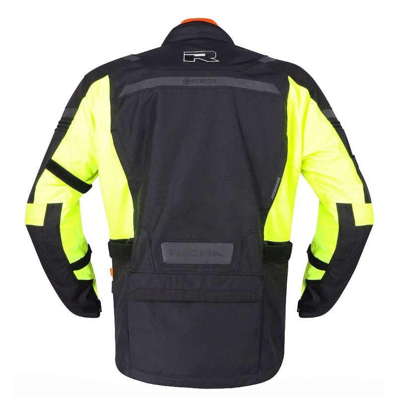 RICHA Brutus GTX motorcykeljakke sort-fluo gul udsalg - 2. sortering - II. kvalitet