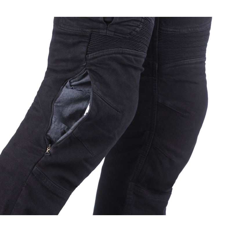 Street Racer Cargo CE motorcykeljeans sorte 2 - 2. kvalitet - II. kvalitet