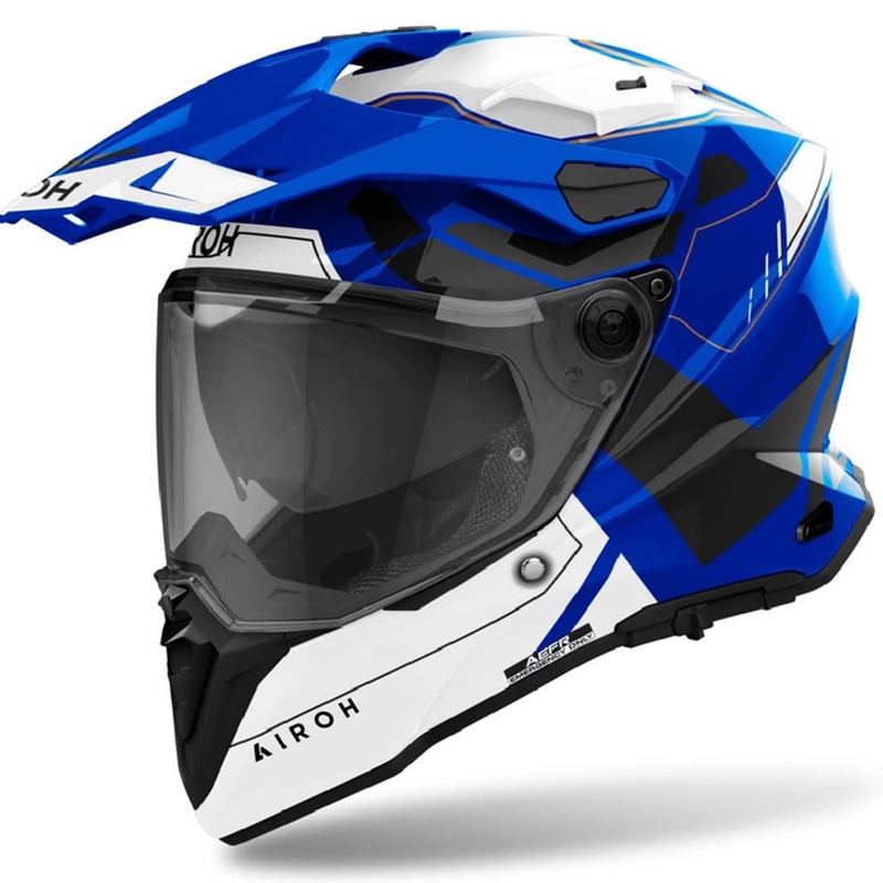 Enduro hjelm Airoh Commander 2 Reveal skinnende blå