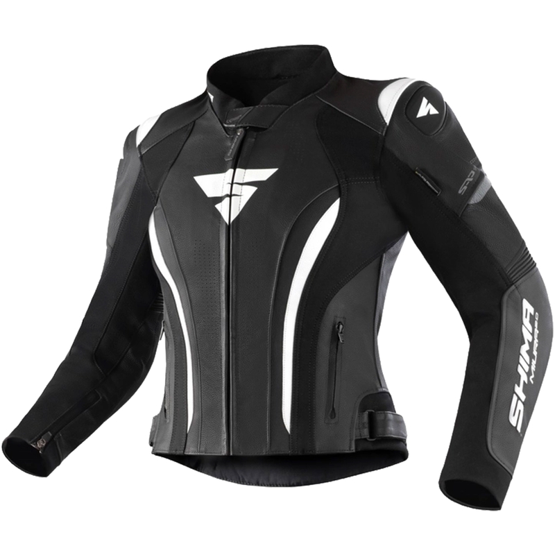 Shima Miura 2.0 sort-hvid motorcykeljakke til kvinder