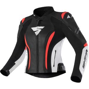 Shima Miura 2.0 Black-White-Fluo Red motorcykeljakke til kvinder