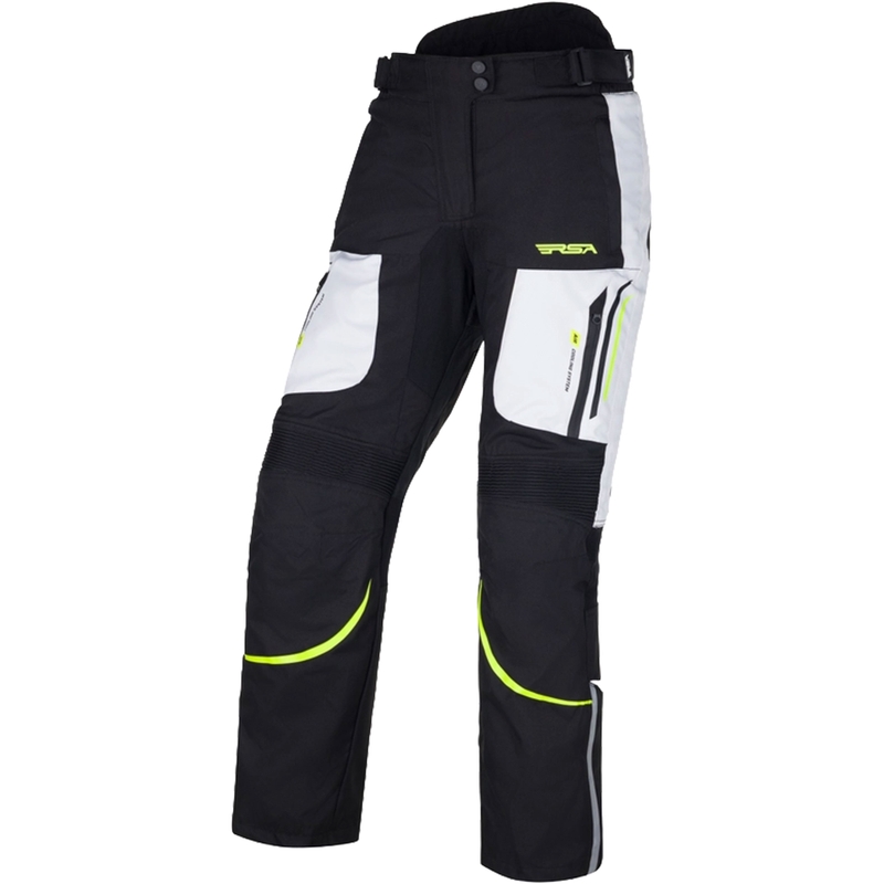 RSA Wasp Black-Fluo Yellow-White motorcykelbukser til kvinder