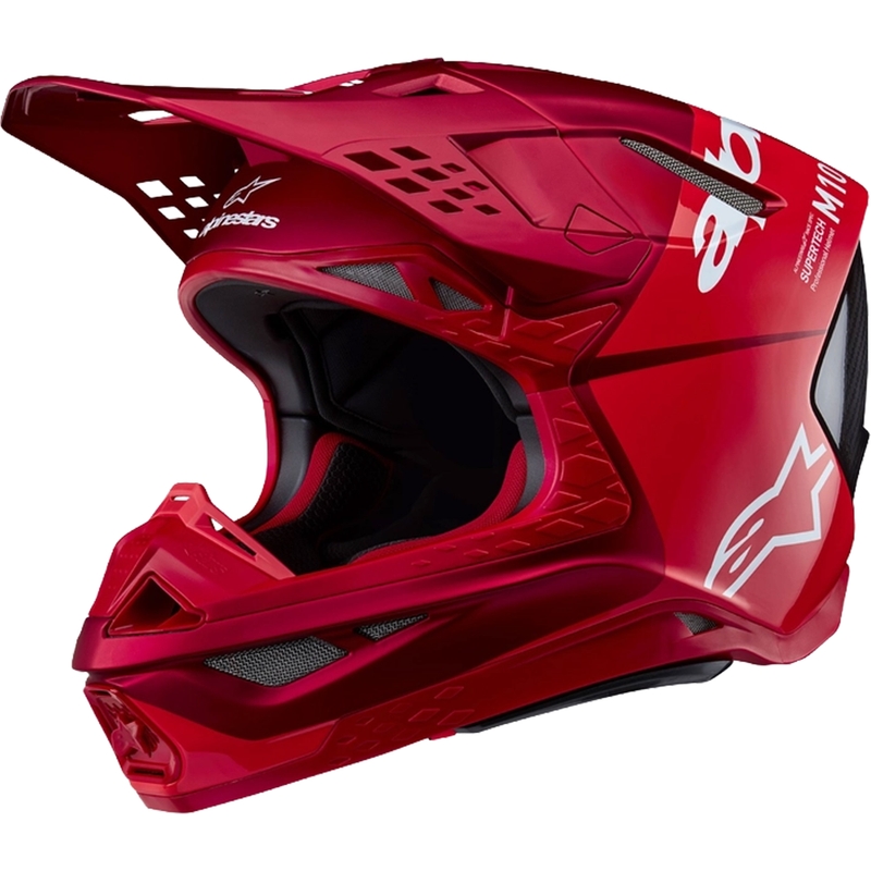 Alpinestars Supertech S-M10 Flood motocrosshjelm mat fluo rød