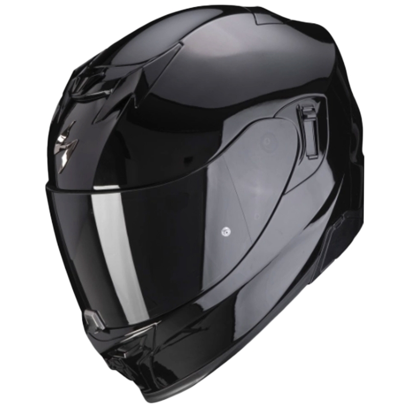 Scorpion EXO-520 EVO AIR Solid integralhjelm, blank sort, udsalg - II. kvalitet