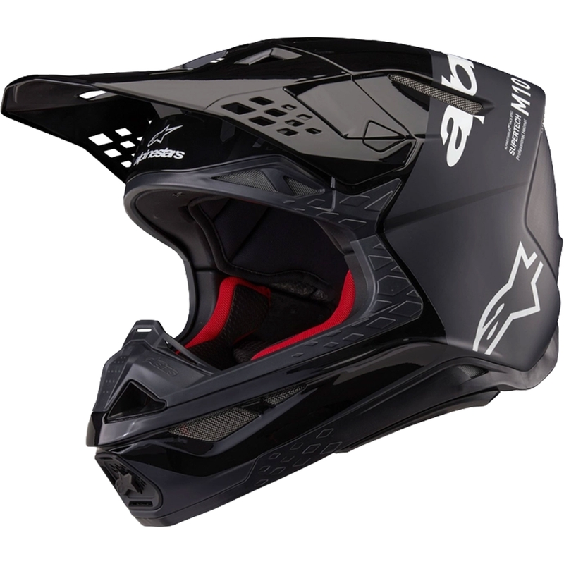Alpinestars Supertech S-M10 Flood Motocross-hjelm sort-mørkegrå