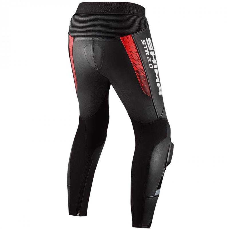 Shima STR 2.0 motorcykelbukser sort-rød