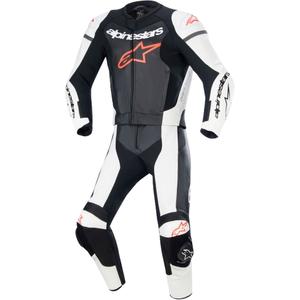 Alpinestars GP Force Lurv hvid-sort-fluoro rød todelt læderdragt