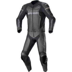 Alpinestars GP Force Chaser TECH-AIR 5-kompatibel sort-sort todelt motorcykeldragt i læder