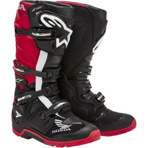 Motorcykelstøvler Alpinestars Tech 7 Enduro Drystar Honda, Sort/Rød
