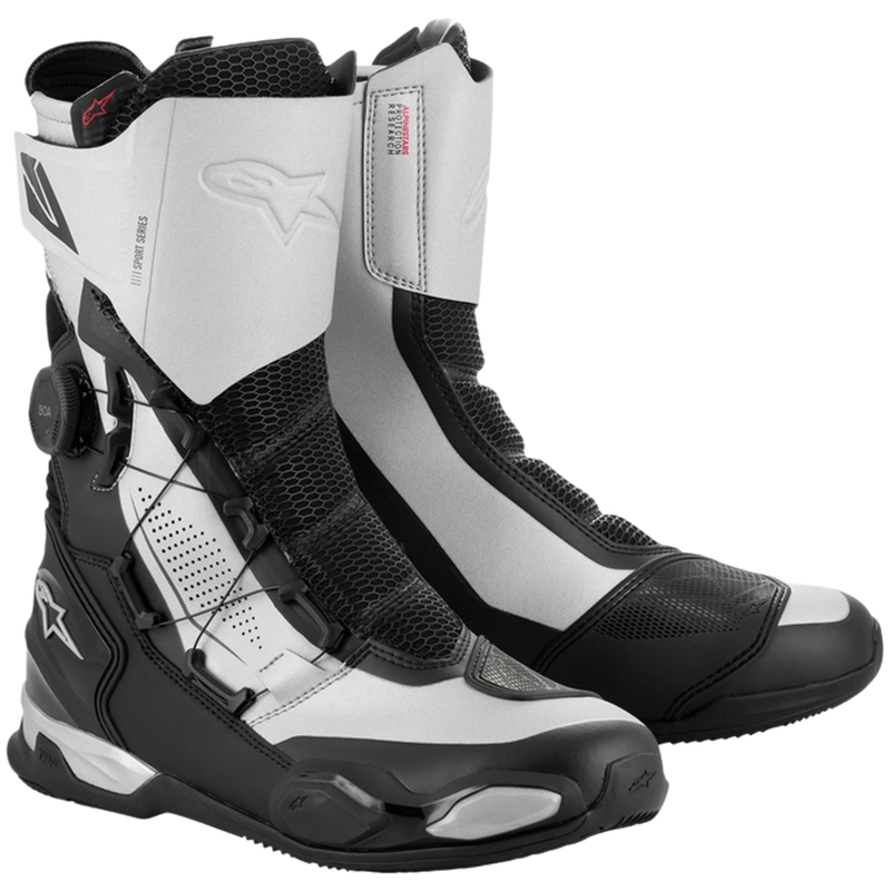 Alpinestars SP-X BOA motorcykelstøvler sort og sølv