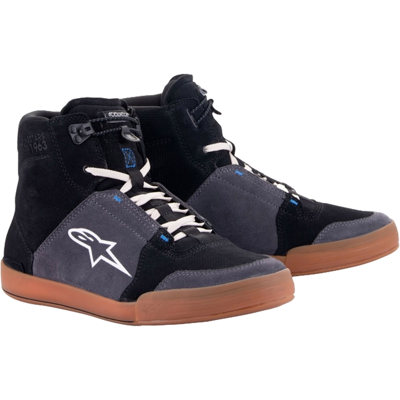 Alpinestars Chrome Black-Grey-Brown-Blue motorcykelstøvler