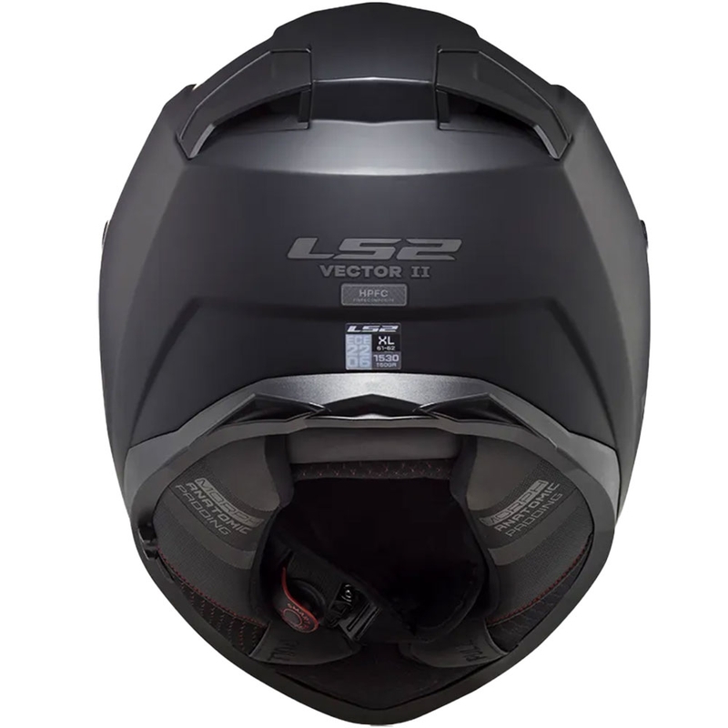 Integralhjelm LS2 FF811 Vector II Ensfarvet sort mat