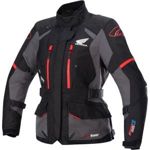 Alpinestars Stella Andes Drystar Honda dame motorcykeljakke sort-grå
