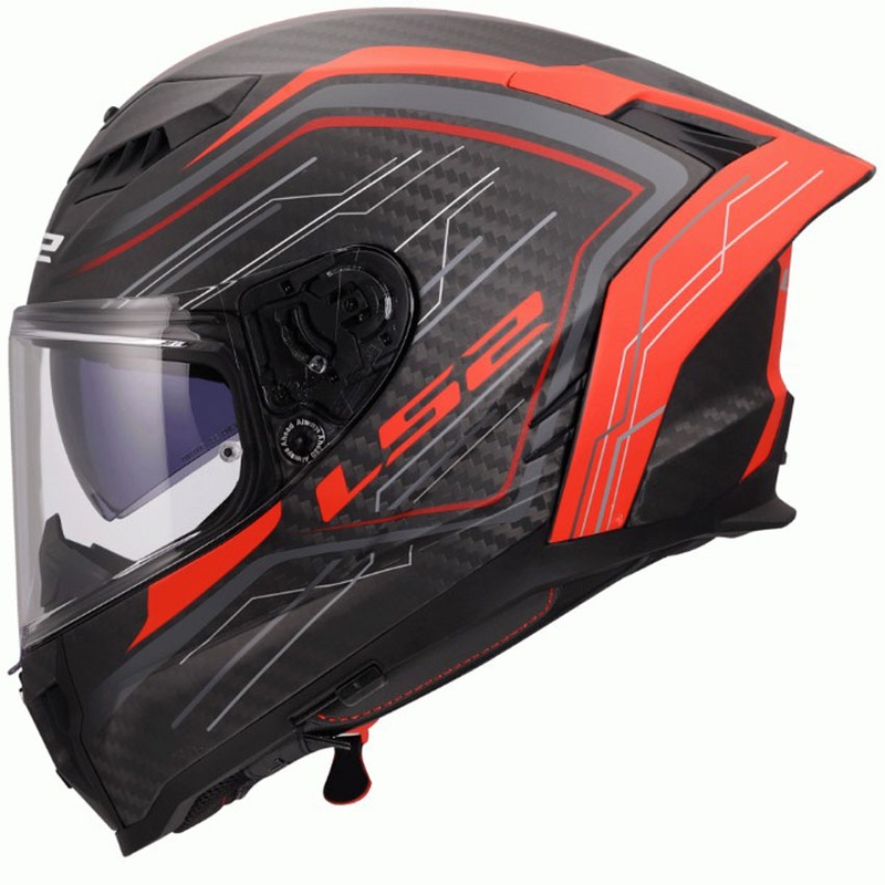 Integralhjelm LS2 FF807 Dragon Subic rød