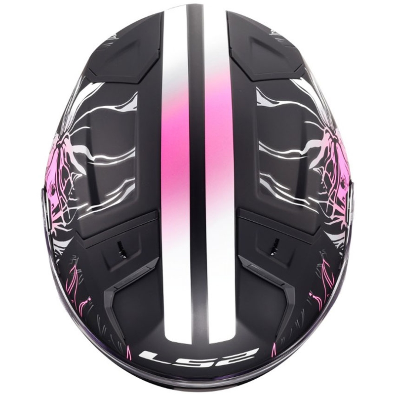 Integralhjelm LS2 FF811 Vector II Darflo mat sort-pink