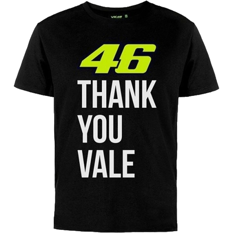 Børne-T-shirt VR46 Valentino Rossi "Thank you Vale" sort