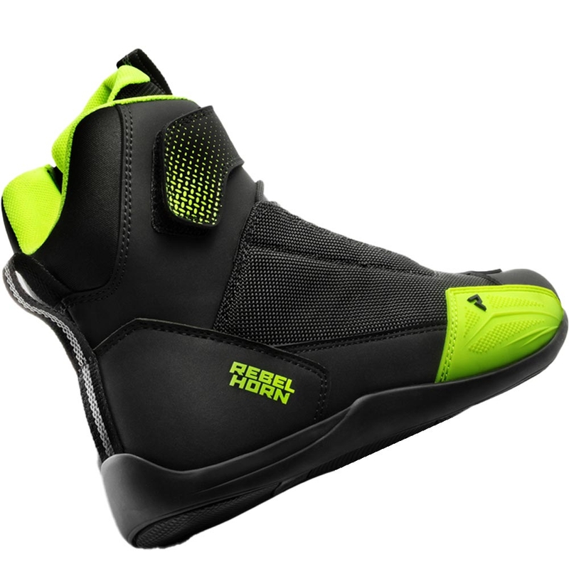 Rebelhorn Swift motorcykelstøvler sort-fluo gul