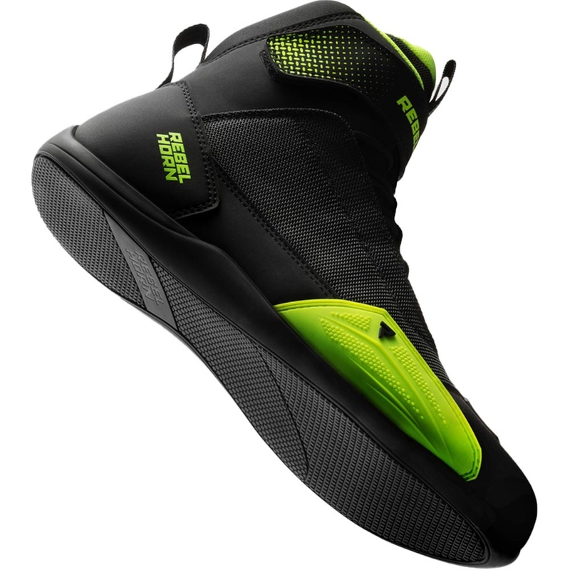 Rebelhorn Swift motorcykelstøvler sort-fluo gul