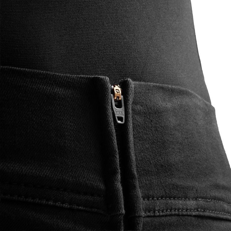 Rebelhorn Chica damers cropped motorcykelleggings i sort