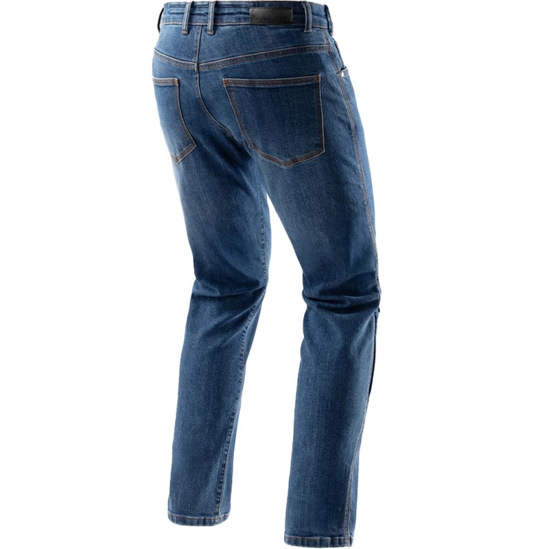 Rebelhorn Classic Monolayer Motorcykel Jeans, Vasket Blå